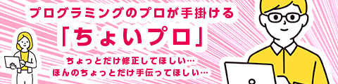 プログラミングのプロが手掛ける 「ちょいプロ」